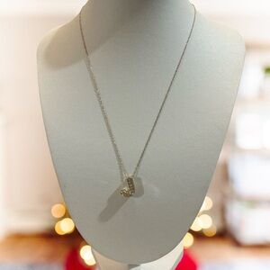 Elegant 10k 1.55mm Gold & Initial Necklace